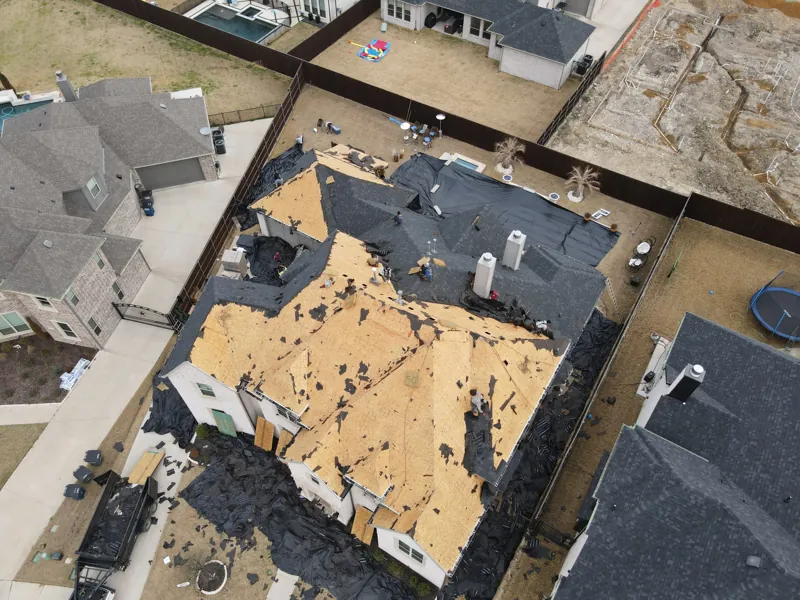roof decking replacement during a re-roof